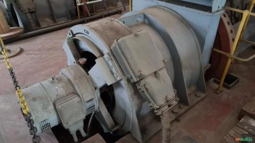 Gerador de baixa rotação para hidroelétrica - 510 kva em 600 rpm