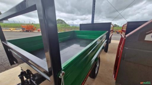 Imagem Reboque Agrícola 3.000kg - 01 eixo rodado simples c/pneus 7.50-16 marca Facchini Imagem Reboque Agrícola 3.000kg - 01 eixo rodado simples c/pneus 7.50-16 marca Facchini