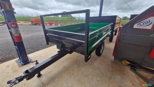 Reboque Agrícola 3.000kg - 01 eixo rodado simples c/pneus 7.50-16 marca Facchini Imagem Reboque Agrícola 3.000kg - 01 eixo rodado simples c/pneus 7.50-16 marca Facchini