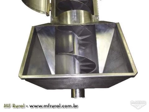 Rosca transportadora (helicoide) em aço inox 304 -