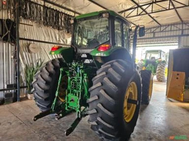 Trator John deere 6165J, ano 2013, cabinado.