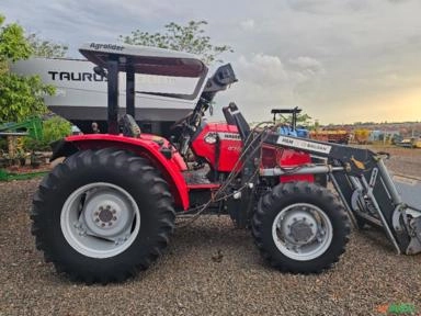 Trator MF 4707, 19/20, Plataformado, com PAM. Imagem Trator MF 4707, 19/20, Plataformado, com PAM.