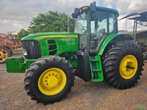 Trator John deere 6190J, ano 2017, Cabinado.