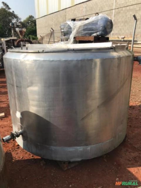 TANQUE MISTURADOR ENCAMISADO EM AÇO INOX 2.000 LITROS Imagem TANQUE MISTURADOR ENCAMISADO EM AÇO INOX 2.000 LITROS
