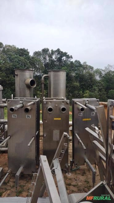 Trocador de Calor Pasteurizador Esterilizador em Aço Inox Imagem Trocador de Calor Pasteurizador Esterilizador em Aço Inox