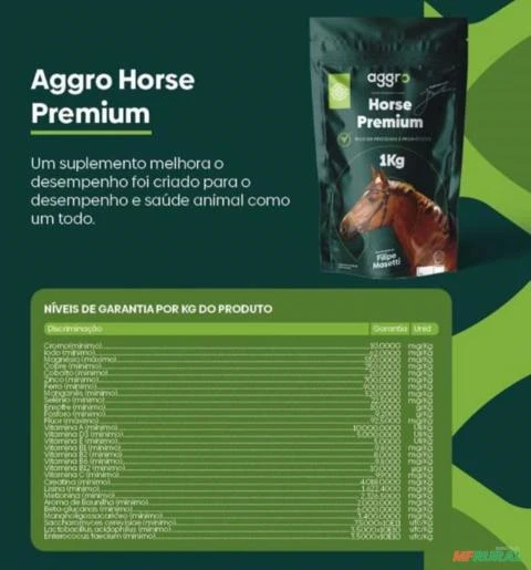 Suplemento Animal  Equino - Aggro horse