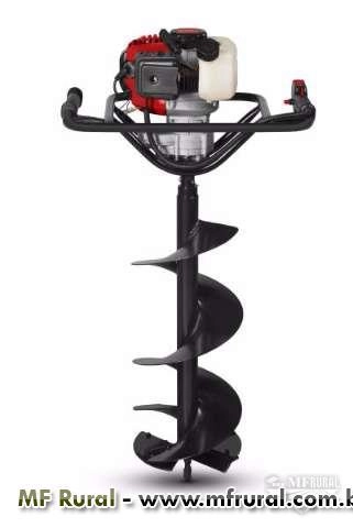 Perfurador de solo à gasolina 52 CC 2 HP - com broca de 25 cm x 80 cm - BPS52- Branco Imagem Perfurador de solo à gasolina 52 CC 2 HP - com broca de 25 cm x 80 cm - BPS52- Branco