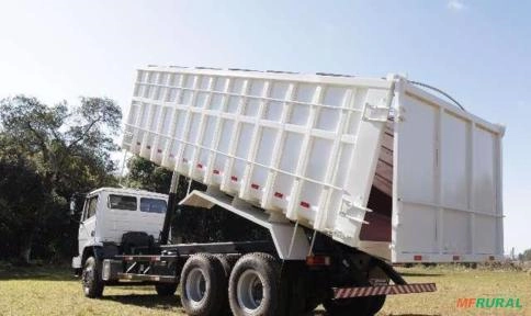 Imagem Caçamba Graneleira com Abertura Lateral e Trazeira Fundo Imagem Caçamba Graneleira com Abertura Lateral e Trazeira Fundo