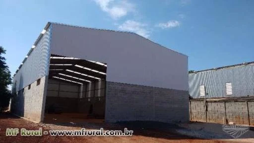 Barracão metálico de 600m²