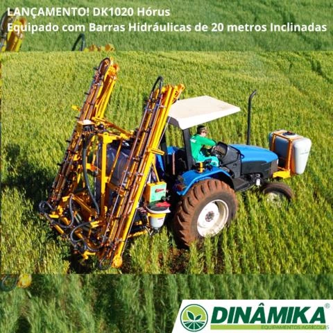 Pulverizador DK1020 HÓRUS Equipado com Barras Hidráulicas de 20 metros Inclinadas!