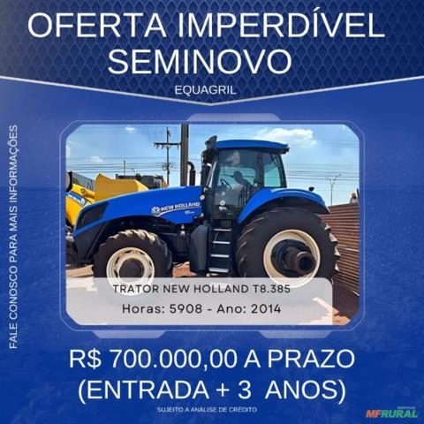 Trator New Holland T8 385 - 2014 Imagem Trator New Holland T8 385 - 2014