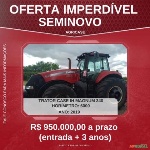 Trator Case Magnum 340 - 2019 Imagem Trator Case Magnum 340 - 2019