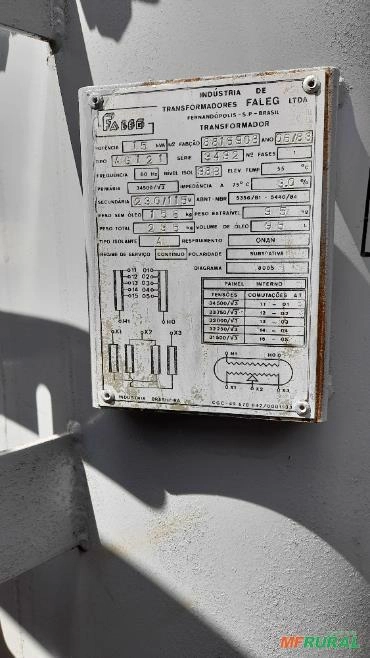 Transformador Trafo 15 KVA Monofásico Imagem Transformador Trafo 15 KVA Monofásico