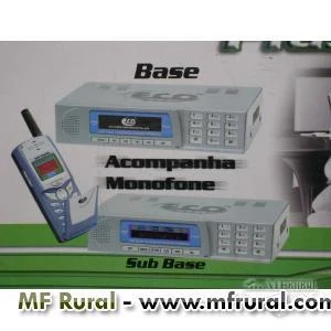 Telefone de Longo Alcance Ecomania EM-689 Base + Subbase + Monofone
