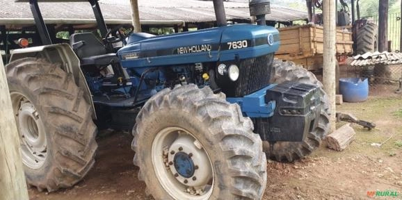 Trator New Holland 7630 4X4, turbo com dual power Imagem Trator New Holland 7630 4X4, turbo com dual power