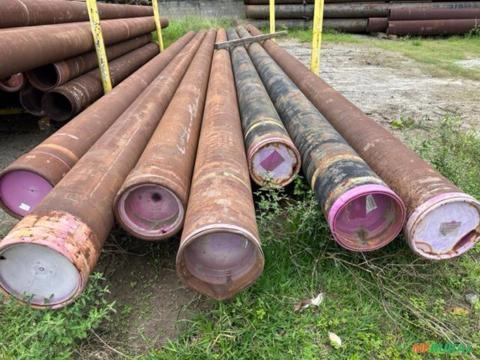TUBOS DE AÇO CARBONO SEM USO EM BOM ESTADO DE 13 5/8” (346,1 MM) X 0,625” (15,88 MM) X 12,8 MTS Imagem TUBOS DE AÇO CARBONO SEM USO EM BOM ESTADO DE 13 5/8” (346,1 MM) X 0,625” (15,88 MM) X 12,8 MTS