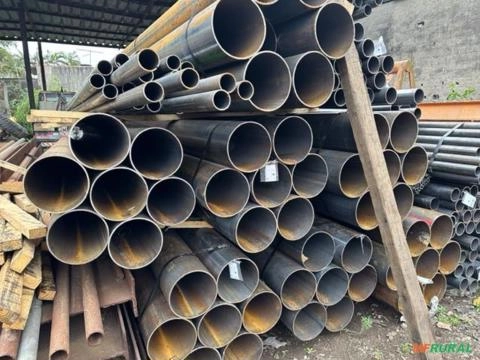 Imagem TUBOS DE AÇO CARBONO DE 10 3/4” (273,1 MM) x 0,260” (6,60 MM) x +/- 6,0 MTS Imagem TUBOS DE AÇO CARBONO DE 10 3/4” (273,1 MM) x 0,260” (6,60 MM) x +/- 6,0 MTS