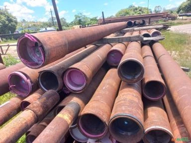 Imagem TUBOS DE AÇO CARBONO DE 9 5/8” (244,5 MM) x 0,545” (13,84 MM) x +/- 12,3 MTS Imagem TUBOS DE AÇO CARBONO DE 9 5/8” (244,5 MM) x 0,545” (13,84 MM) x +/- 12,3 MTS