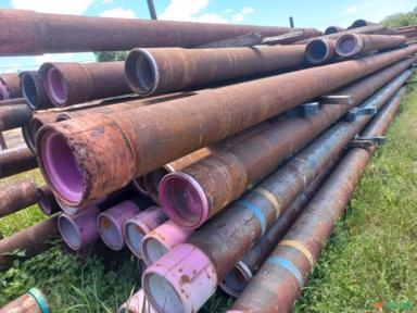 Imagem TUBOS DE AÇO CARBONO DE 9 5/8” (244,5 MM) x 0,545” (13,84 MM) x +/- 12,3 MTS Imagem TUBOS DE AÇO CARBONO DE 9 5/8” (244,5 MM) x 0,545” (13,84 MM) x +/- 12,3 MTS