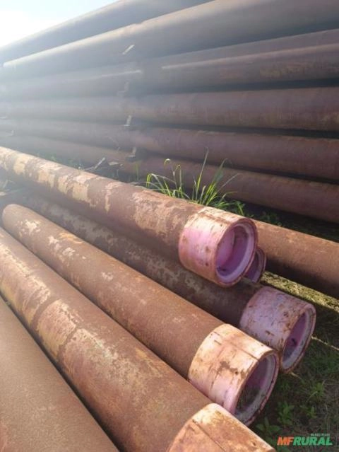 Imagem TUBOS DE AÇO CARBONO DE 11 3/4” (298,5 MM) X 0,489” (12,42 MM) X +/- 13,7 MTS Imagem TUBOS DE AÇO CARBONO DE 11 3/4” (298,5 MM) X 0,489” (12,42 MM) X +/- 13,7 MTS