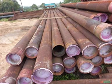 Imagem TUBOS DE AÇO CARBONO DE 11 3/4” (298,5 MM) X 0,489” (12,42 MM) X +/- 13,7 MTS Imagem TUBOS DE AÇO CARBONO DE 11 3/4” (298,5 MM) X 0,489” (12,42 MM) X +/- 13,7 MTS