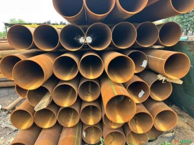 Imagem TUBOS DE AÇO CARBONO DE 12 3/4” (323,9 MM) x 0,450” (11,43 MM) x +/- 6,0 MTS Imagem TUBOS DE AÇO CARBONO DE 12 3/4” (323,9 MM) x 0,450” (11,43 MM) x +/- 6,0 MTS