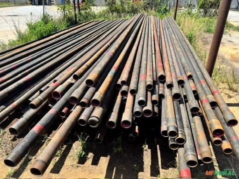 Imagem TUBOS DE AÇO CARBONO USADOS DE DIÂMETRO 2 7/8” (73,0 mm) x 3/16” (5,54 mm) x +/- 9,25 MTS Imagem TUBOS DE AÇO CARBONO USADOS DE DIÂMETRO 2 7/8” (73,0 mm) x 3/16” (5,54 mm) x +/- 9,25 MTS