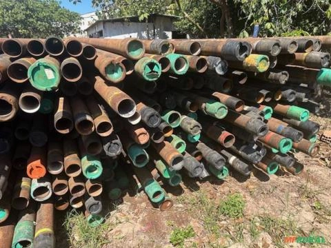 TUBOS DE AÇO CARBONO DE 5” (127,0 MM) x 0,563” (14,3 MM) x +/- 9,0 MTS Imagem TUBOS DE AÇO CARBONO DE 5” (127,0 MM) x 0,563” (14,3 MM) x +/- 9,0 MTS