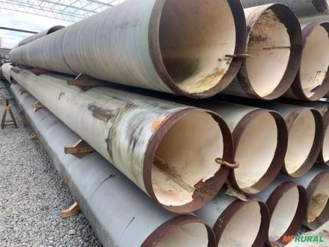 TUBOS DE AÇO CARBONO DE 34” (863,6 MM) x 0,375” (9,53 MM) x +/- 12,2 MTS Imagem TUBOS DE AÇO CARBONO DE 34” (863,6 MM) x 0,375” (9,53 MM) x +/- 12,2 MTS