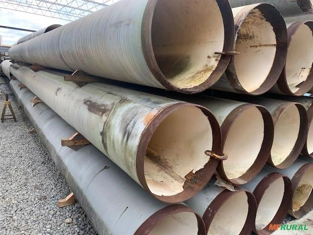 TUBOS DE AÇO CARBONO DE 34” (863,6 MM) x 0,375” (9,53 MM) x +/- 12,2 MTS Imagem TUBOS DE AÇO CARBONO DE 34” (863,6 MM) x 0,375” (9,53 MM) x +/- 12,2 MTS