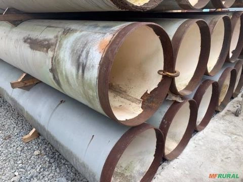 Imagem TUBOS DE AÇO CARBONO DE 34” (863,6 MM) x 0,375” (9,53 MM) x +/- 12,2 MTS Imagem TUBOS DE AÇO CARBONO DE 34” (863,6 MM) x 0,375” (9,53 MM) x +/- 12,2 MTS