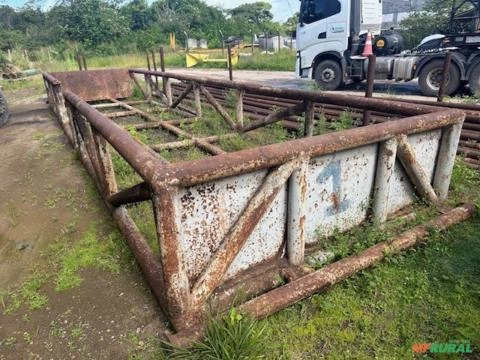 Imagem Caixa Metálica para Transporte de Tubos e/ou Similares Imagem Caixa Metálica para Transporte de Tubos e/ou Similares