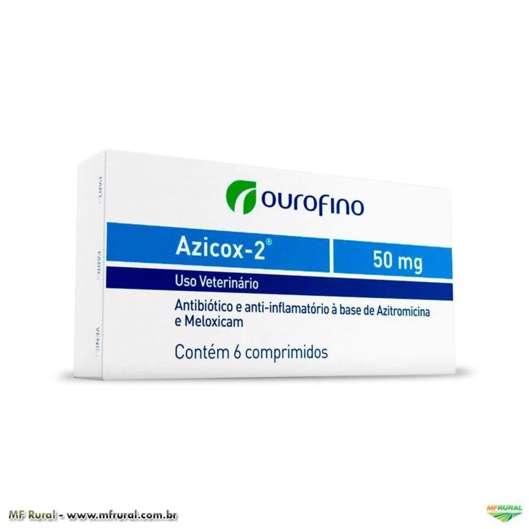 Antibiótico E Anti-Inflamatório Azicox-2 Ourofino