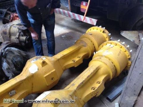 Eixo diferencial completo p/ carregadeira Libherr L580 Marca ZF/Redutor original Imagem Eixo diferencial completo p/ carregadeira Libherr L580 Marca ZF/Redutor original