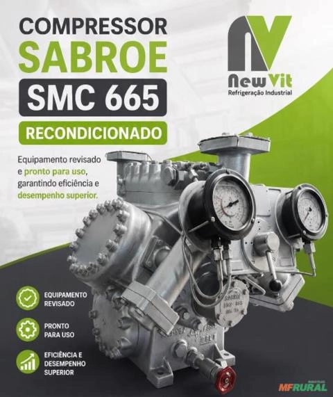 COMPRESSOR SABROE 665 REVISADO COM GARANTIA Imagem COMPRESSOR SABROE 665 REVISADO COM GARANTIA