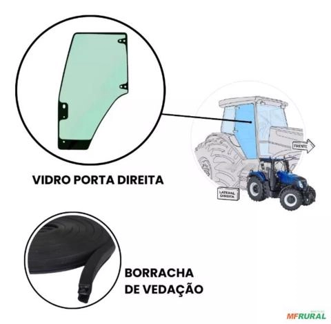Imagem Vidro Porta Esquerda New Holland Tm-tl-ts - 87314711 Imagem Vidro Porta Esquerda New Holland Tm-tl-ts - 87314711