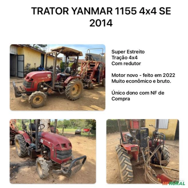 TRATOR YANMAR 1155 4x4 SE 2014