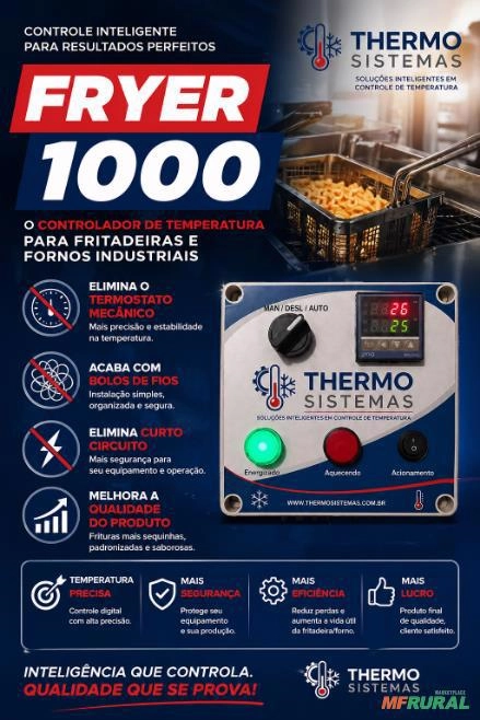 Termostato Digiltal para fritadeira e forno indutriais Imagem Termostato Digiltal para fritadeira e forno indutriais