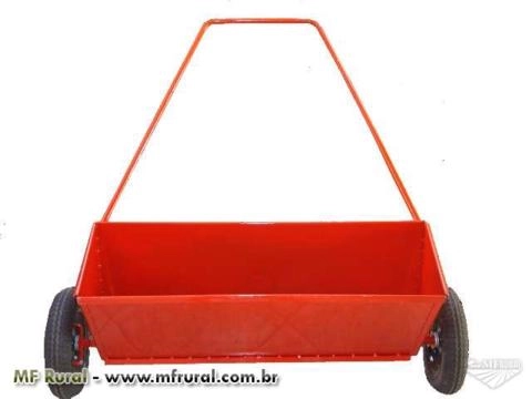 Carrinho aplicador e espalhador de cal para aviarios Imagem Carrinho aplicador e espalhador de cal para aviarios