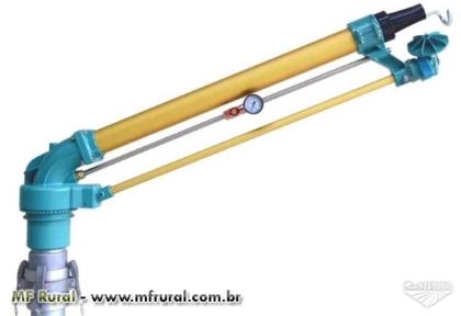 Canhão aspersor de turbina setorial JET 70 de alto volume de água. Imagem Canhão aspersor de turbina setorial JET 70 de alto volume de água.
