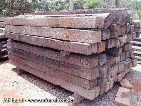 Dormentes de Madeira de Lei - 4 faces perfeitas !!! Imagem Dormentes de Madeira de Lei - 4 faces perfeitas !!!